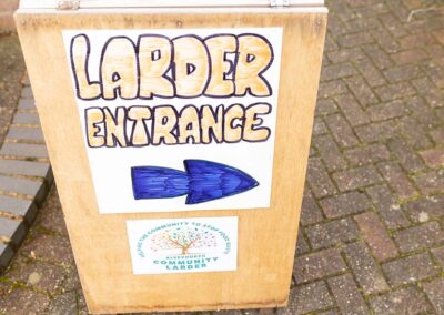 Alvechurch Community Larder Entrance Sign