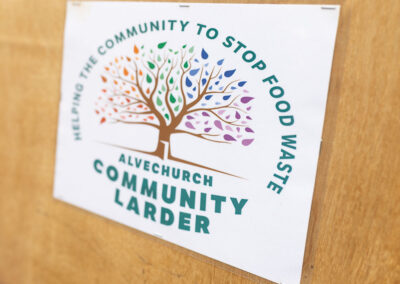 Alvechurch Community Larder Door Sign