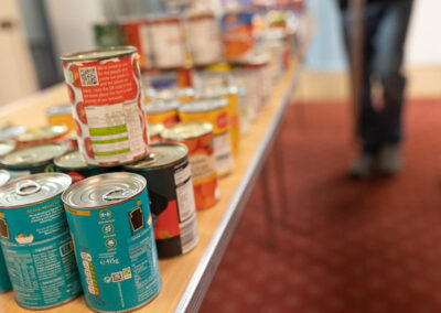 Alvechurch Community Larder Table Setup